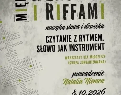 Warsztaty „Czytanie z rytmem” w Jaworznie – 8 października poprowadzi Natalia Niemen