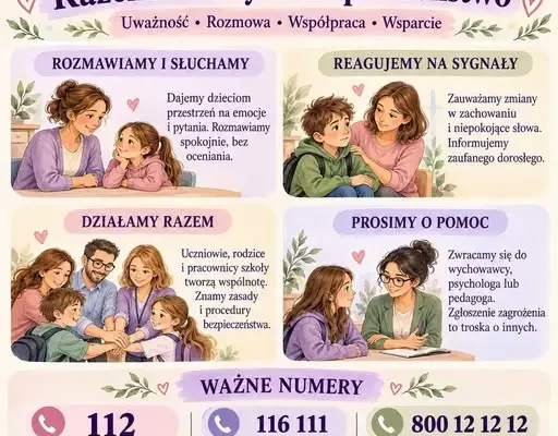 Jaworzno: Szkoła Podstawowa nr 20 stawia na bezpieczeństwo emocjonalne uczniów