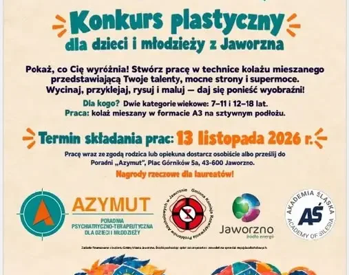 Konkurs plastyczny dla uczniów z Jaworzna – pokaż swoje supermoce w kolażu!