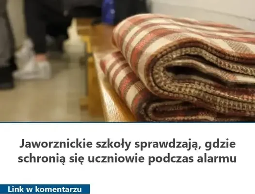 Jaworzno: dyrektorzy szkół i przedszkoli ustalają miejsca schronienia dla uczniów