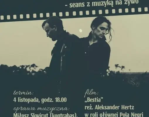 Jaworzno: kino nieme z muzyką na żywo – „Bestia” z 1917 roku w bibliotece