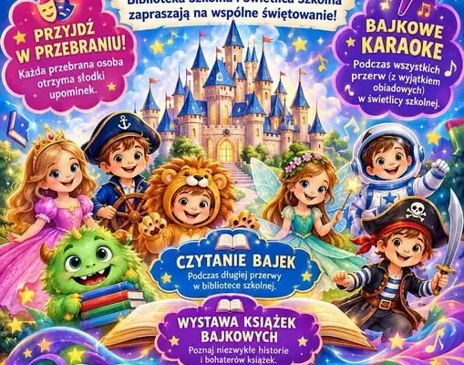 Dzień Postaci z Bajek Disneya w Szkole Podstawowej nr 18 w Jaworznie